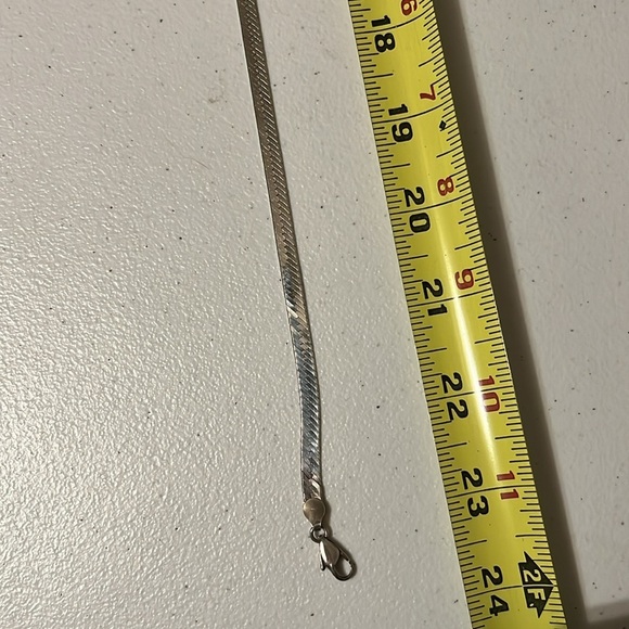 Elegant Silver Necklace. 24” - Picture 2 of 2